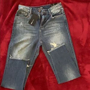 Fashion Nova ripped Boyfriend jeans